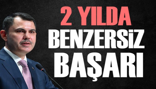 Bakan Kurum: 2 y�lda e�i benzeri olmayan bir ba�ar�
