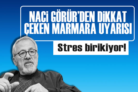 Naci Görür den dikkat çeken Marmara uyarısı: Stres birikiyor!