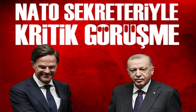 Cumhurba�kan� Erdo�an, NATO Genel Sekreteri Rutte ile g�r��t�