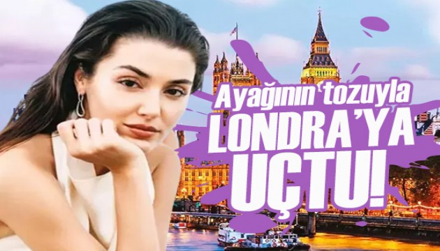 Hande Er�el aya��n�n tozuyla Londra'ya u�tu!