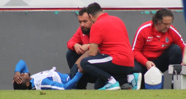 Trabzonspor da korkutan sakatlık