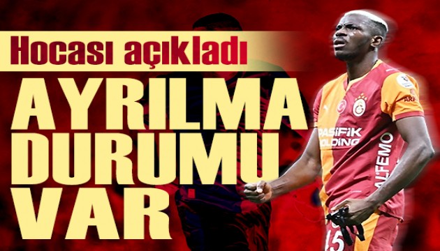 Galatasarayl�lar� endi�elendiren a��klama: 'Osimhen'in ayr�lma durumu var'