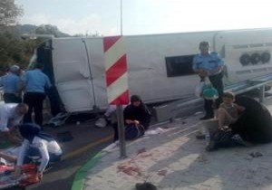 Bursa da otobüs kazası: