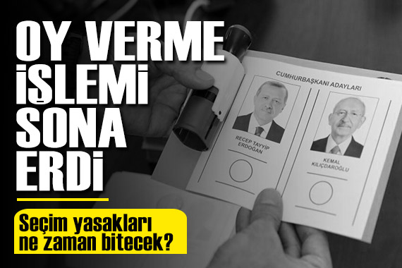 Türkiye genelinde oy verme işlemi sona erdi!