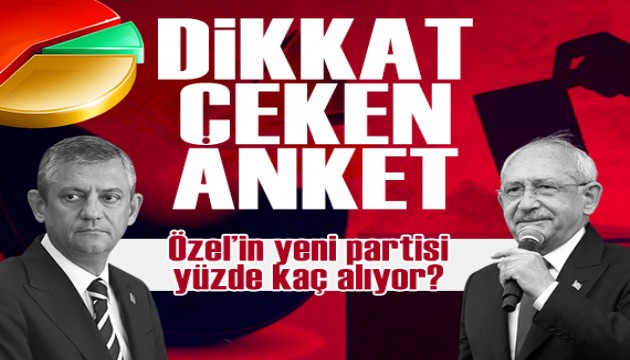 Dikkat �eken se�im anketi: �zg�r �zel yeni parti kurarsa diye soruldu