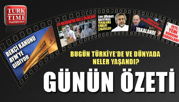13 Haziran 2020 Cumartesi / Turktime Günün Özeti