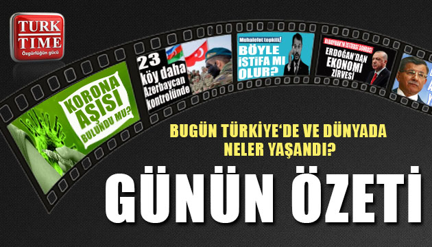 9 Kasım 2020 / Turktime Günün Özeti