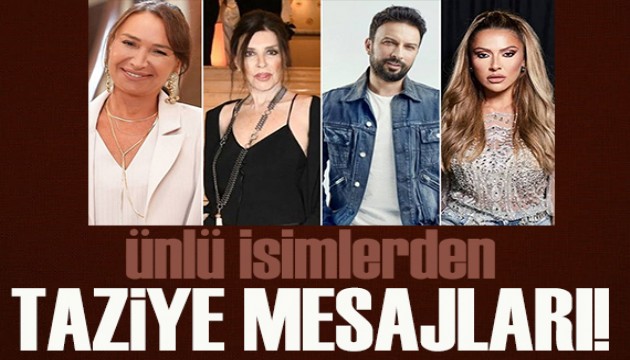 �nl� isimlerden taziye mesajlar�