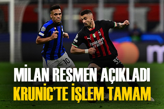 Milan resmi açıklama yaptı! Fenerbahçe, Rade Krunic transferini bitirdi