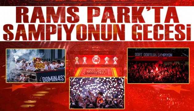 Galatasaray 26. �ampiyonlu�unu kutluyor