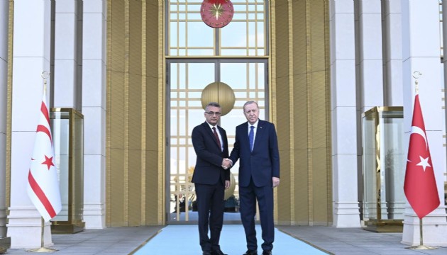 Cumhurbakan Erdoan, KKTC Cumhurbakan Erhrman ile bir araya geldi