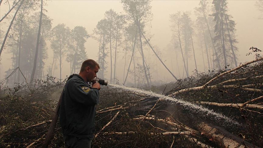 Rusya nın ormanları yanıyor