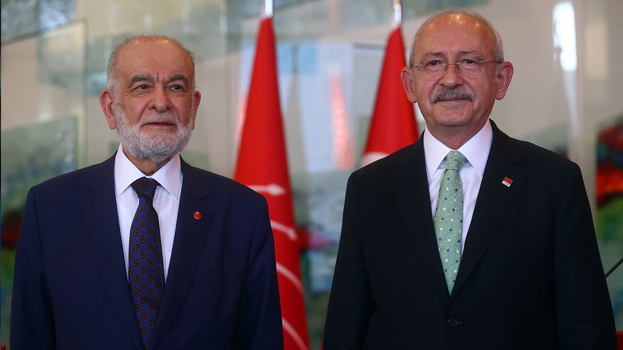 CHP lideri Kılıçdaroğlu, SP lideri Karamollaoğlu nu ziyaret etti