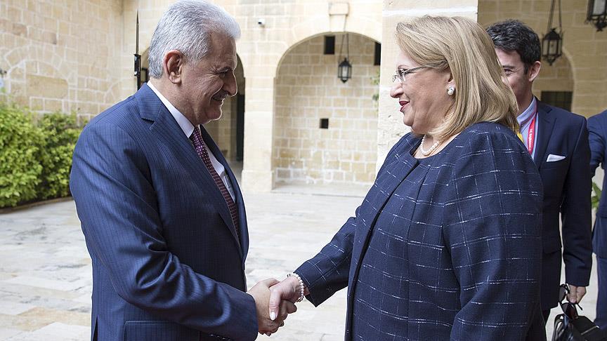 Malta Cumhurbaşkanı ile görüştü