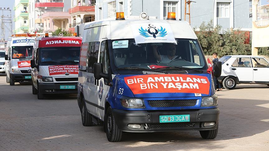 Suriye ye giden 24 ambulansın son durumu