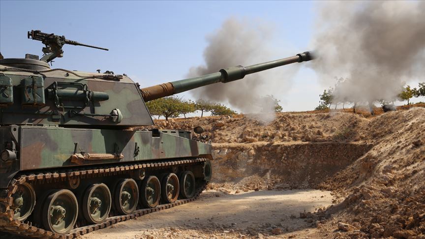YPG/PKK lı teröristlerden TSK unsurlarına taciz ateşi