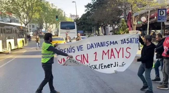 Taksim de 1 Mayıs gerginliği! Sendika üyeleri gözaltında