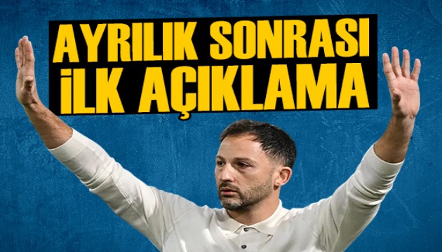 Fenerbah�e ayr�l��� duyurdu: Tedesco'dan ilk a��klama