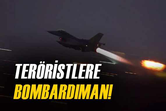 Terör hedeflerine yoğun hava saldırısı! F-16 lar bomba yağdırdı