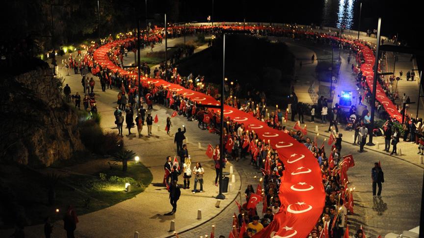 600 metrelik Türk bayrağı