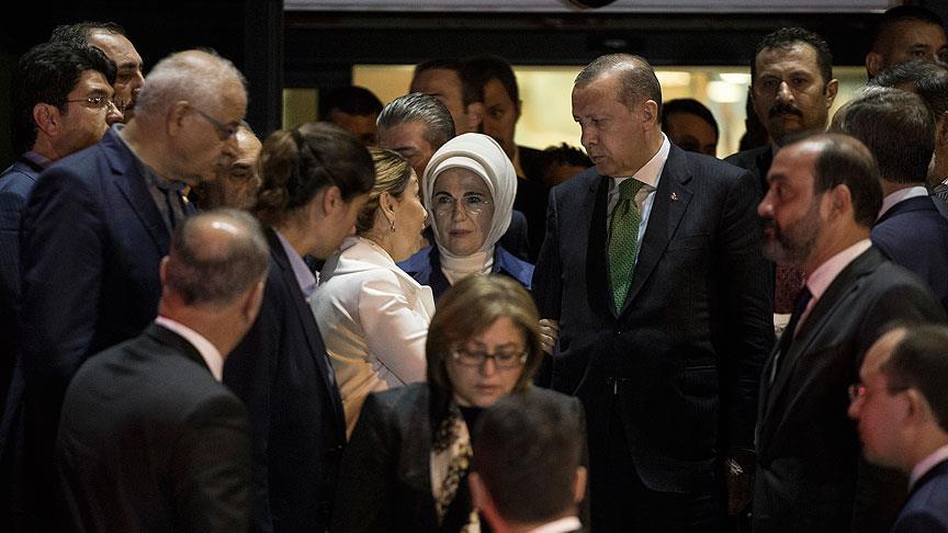 Erdoğan taziye ziyaretine gitti