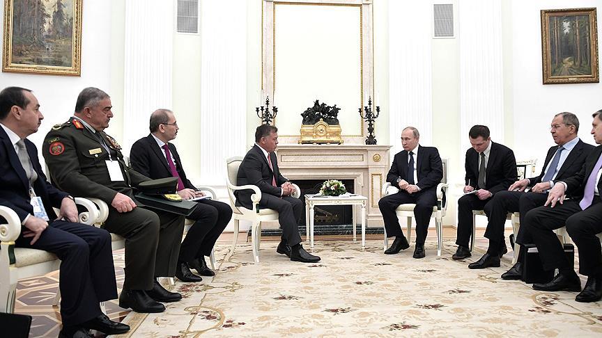 Putin ve Ürdün Kralı Abdullah Moskova da görüştü
