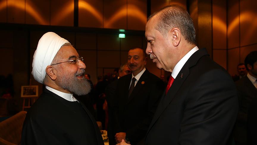 Erdoğan, Ruhani ile bir araya geldi