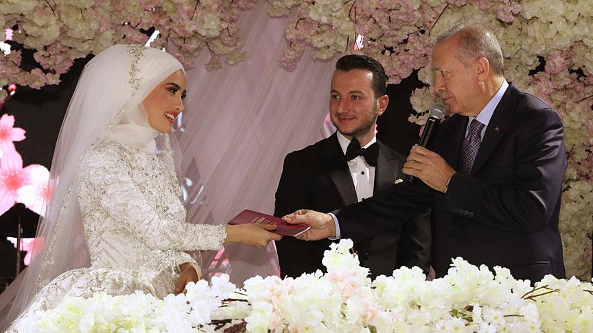 Erdoğan, nikah şahidi oldu