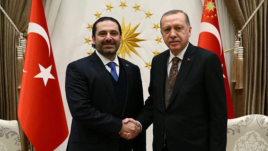 Erdoğan Hariri yi kabul etti