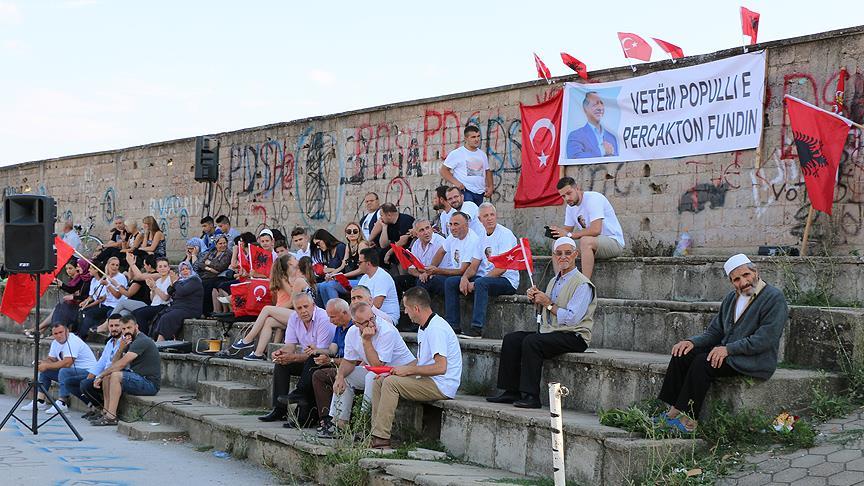 Preşeva bölgesinden de Erdoğan a destek