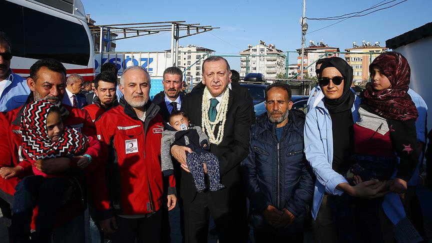 Erdoğan, Kerim bebekle buluştu