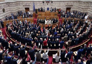 Yunan parlamentosunda yemin töreni!
