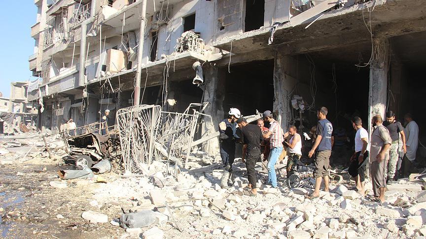 Halep te hava saldırısı: 16 ölü