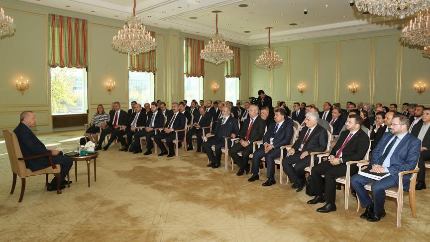 Erdoğan, TSK temsilcileriyle görüştü