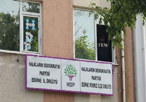 HDP Edirne İl Başkanlığında arama!