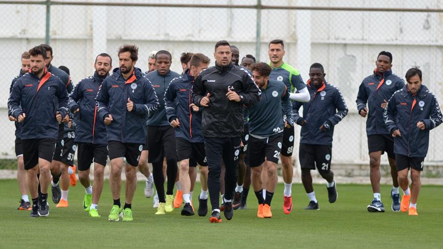 Konyaspor, Antalyaspor maçı hazırlıklarını sürdürüyor