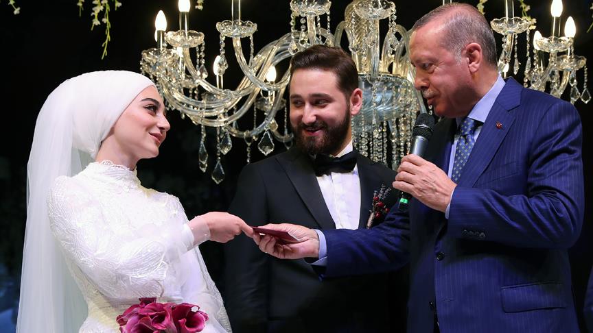 Erdoğan, nikah şahidi oldu