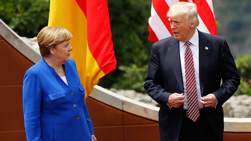 Merkel ve Trump Suriye yi görüştü