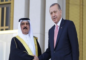 Erdoğan, Bahreyn Kralı nı törenle karşıladı!