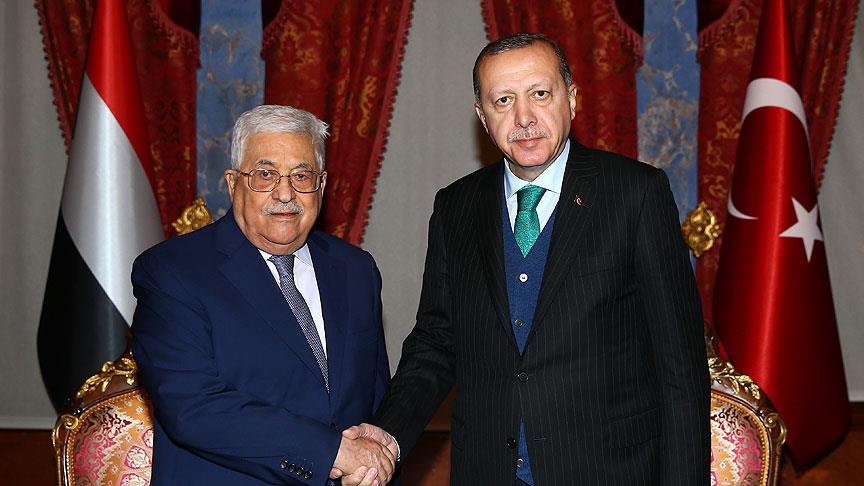 Erdoğan, Abbas la görüştü
