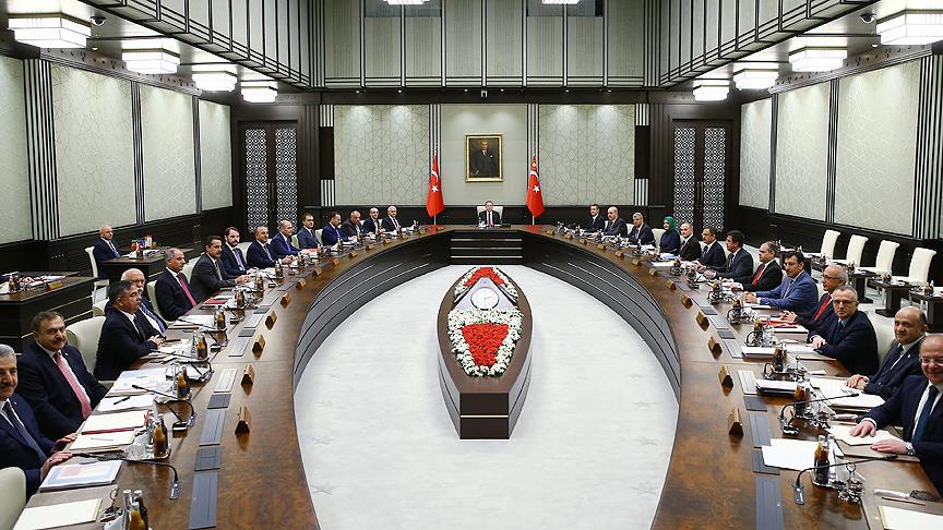 Kabine, Erdoğan başkanlığında toplandı
