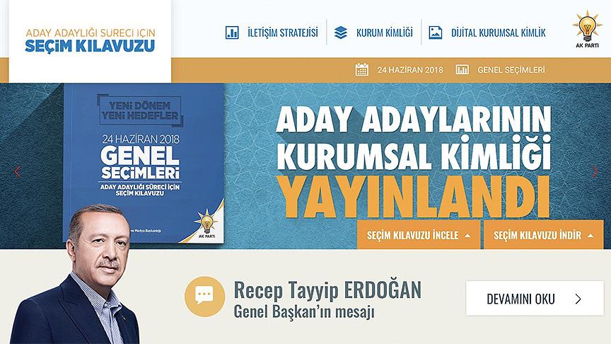 AK Parti den 24 Haziran a özel web sitesi