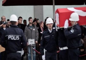 Şehit polis için Ankara da tören düzenlendi