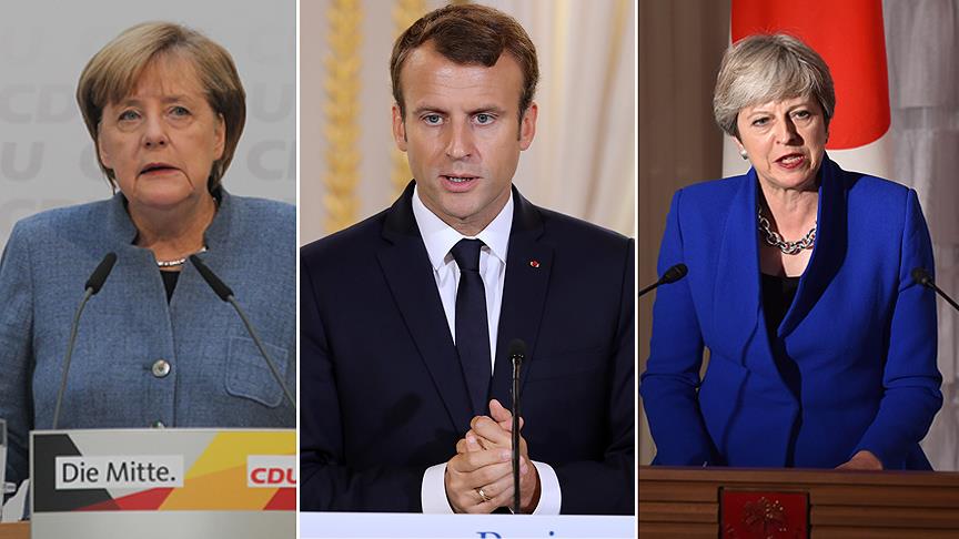 Avrupalı üç liderden ortak destek