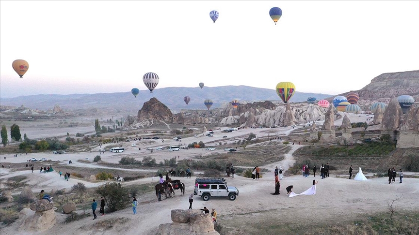 Kapadokya da ziyaretçi rekoru kırıldı