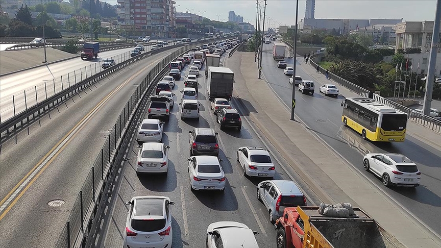 İstanbul da trafik yoğunluğu!