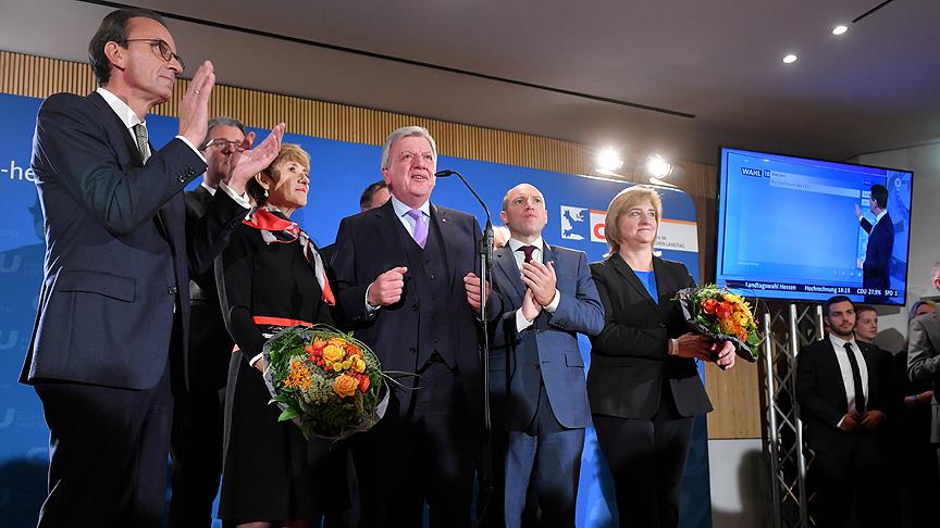 Almanya da Hessen Eyalet Meclisi seçimlerinde CDU birinci çıktı