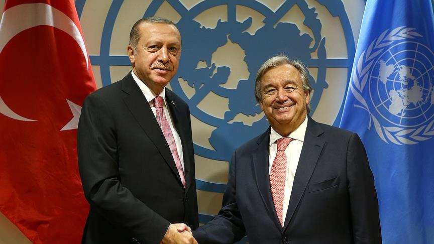 Erdoğan-Guterres görüşmesi başladı