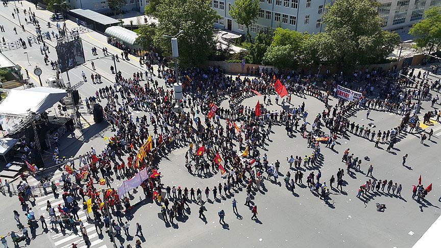 1 Mayıs Ankara da kutlandı!