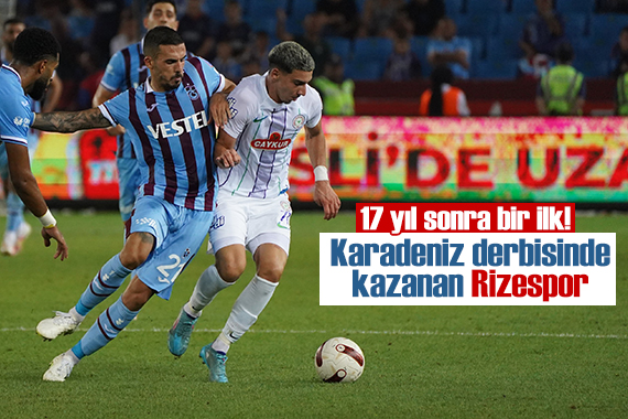 Trabzonspor, sahasında Rizespor a yenildi! 17 yıl sonra bir ilk...